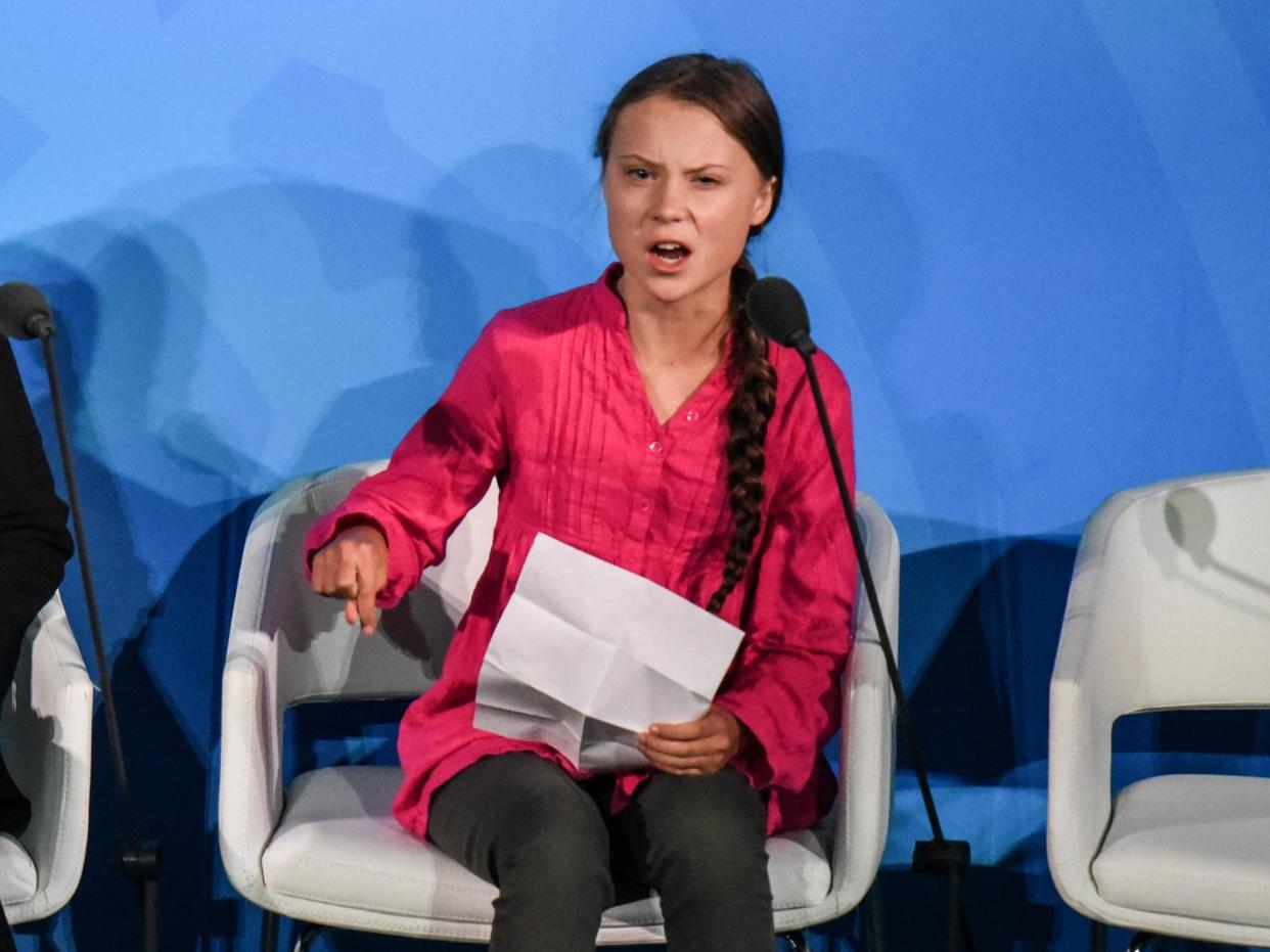 Climate activist Greta Thunberg has hit back at critics, urging her supporters not to pay them any more attention: Stephanie Keith/Getty Images