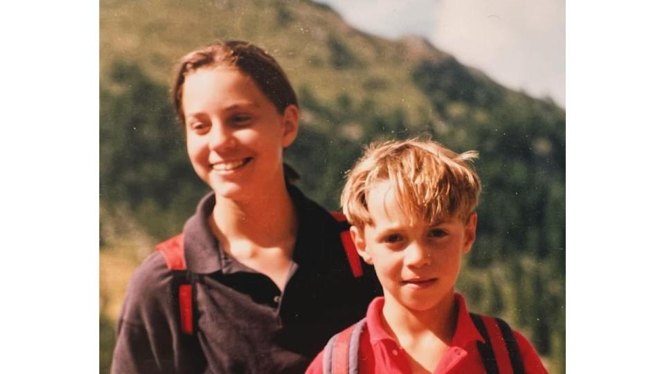 Childhood photo of James Middleton and sister Kate