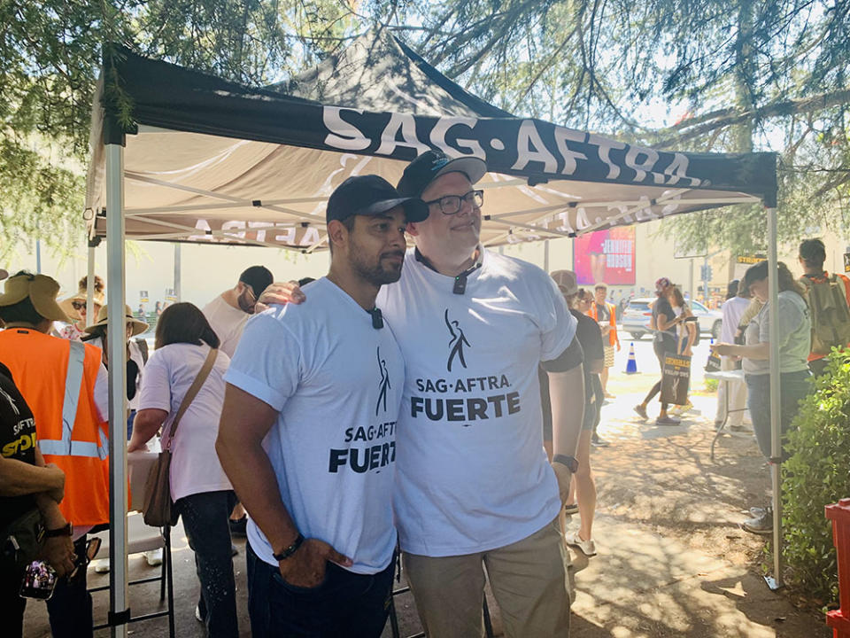 Wilmer Valderrama with Duncan Crabtree-Ireland