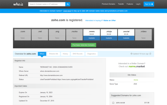 Whois.net - Crunchbase Company Profile & Funding