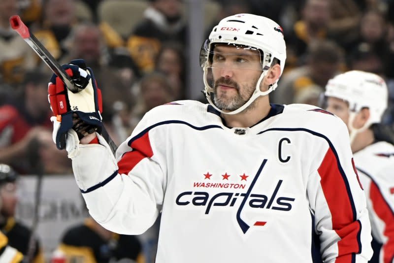 Veteran forward Alex Ovechkin and the Washington Capitals will face the New York Rangers in the first round of the playoffs. File Photo by Archie Carpenter/UPI