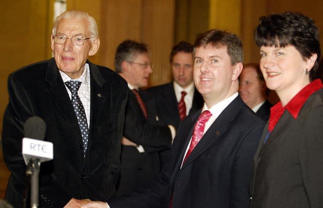 Rev Ian Paisley at stormont