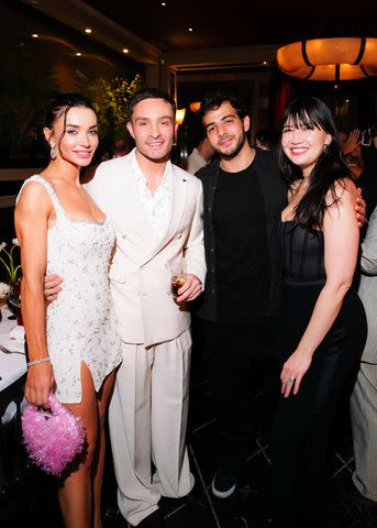 <p>L'Atelier Robuchon</p> From left: Amy Jackson, Ed Westwick, Jordan Saul and Daisy Lowe