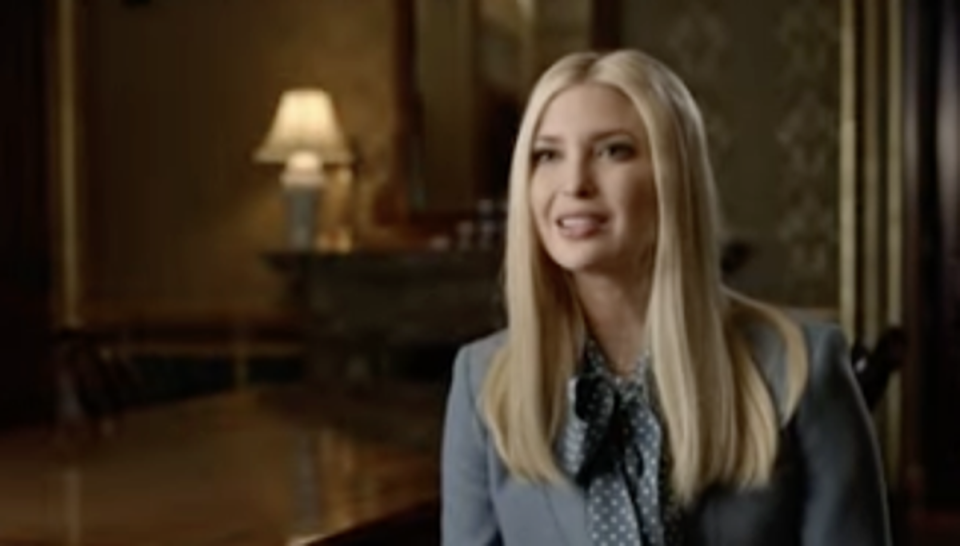 Ivanka Trump is interviewed for the forthcoming documentary series ‘Unprecedented’. (Alex Holder / Discovery+)