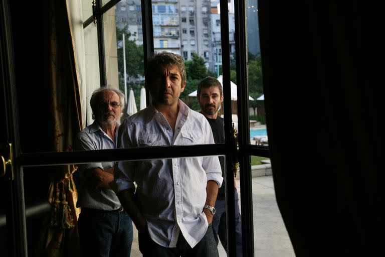 José Luis Mazza, Ricardo Darín y Germán Palacios cuando hicieron temporada en Mar del Plata
