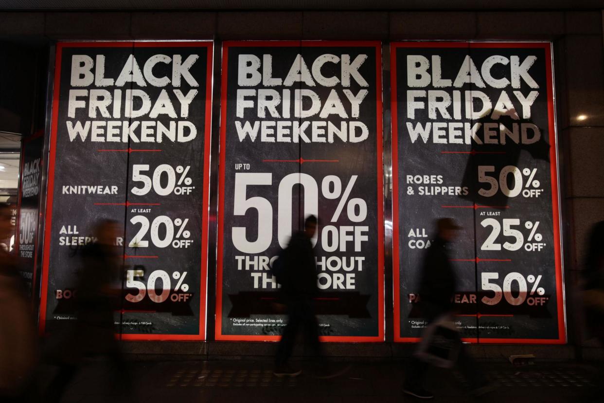 Shoppers are expected to spend £2.44bn this Black Friday: PA Wire/PA Images