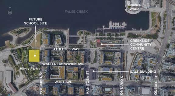 The site for a school in Olympic Village was first identified in a 2007 city planning document. 