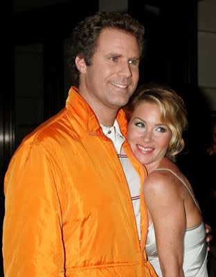 Will Ferrell and Christina Applegate at the New York premiere of Dreamworks' Anchorman