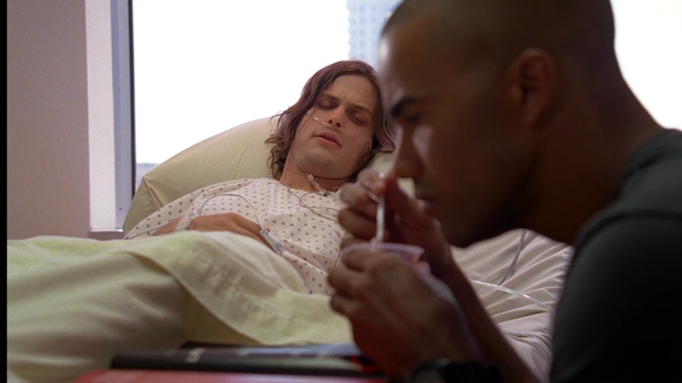 matthew gray gubler and shemar moore in criminal minds