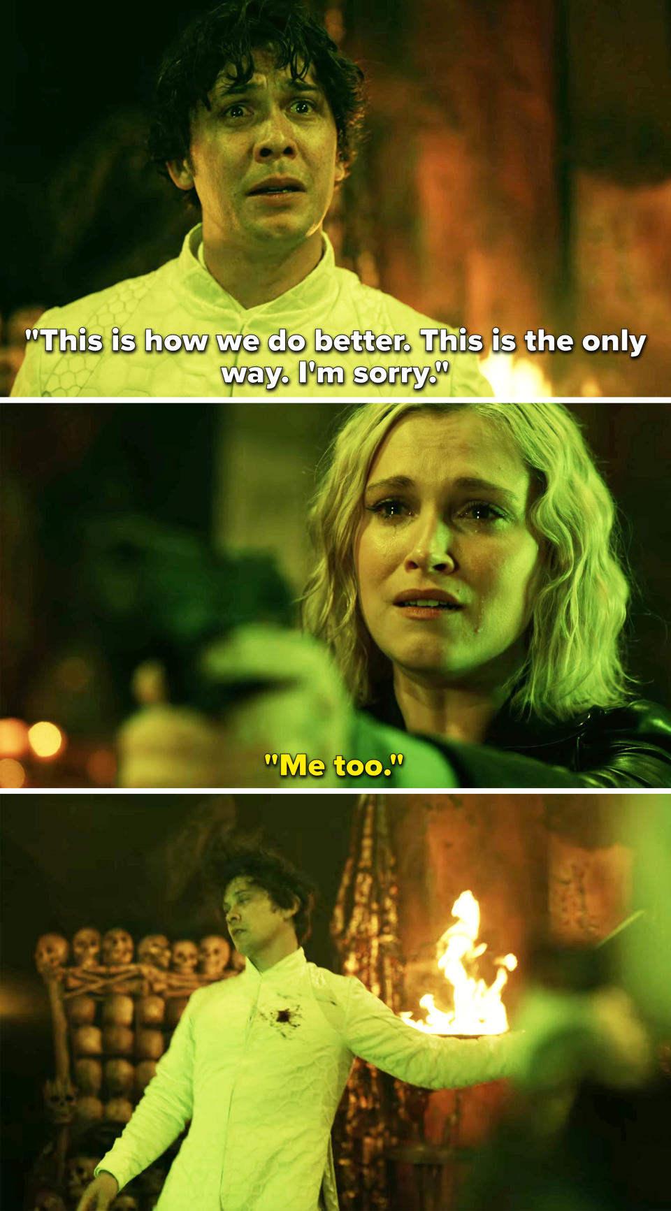 Screenshots from "The 100"