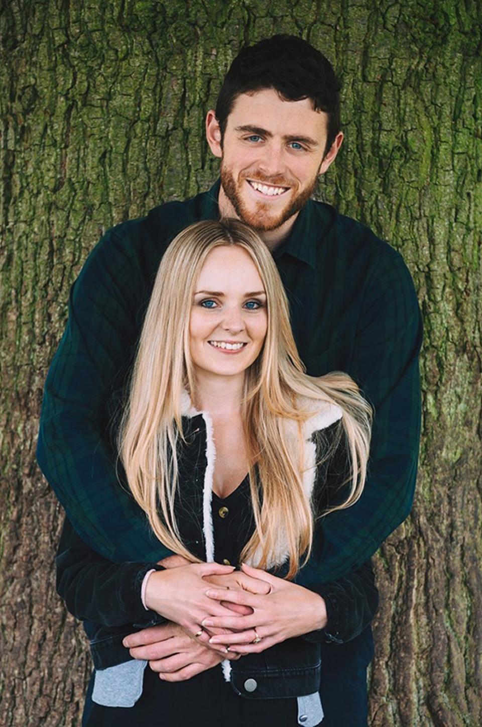 Pc Andrew Harper and his wife, Lissie (PA)