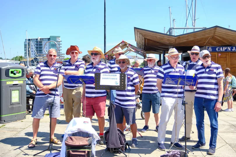 Chudleigh Shantymen perform on the Barbican during Pirates Weekend -Credit:Plymouth Waterfront Partnership
