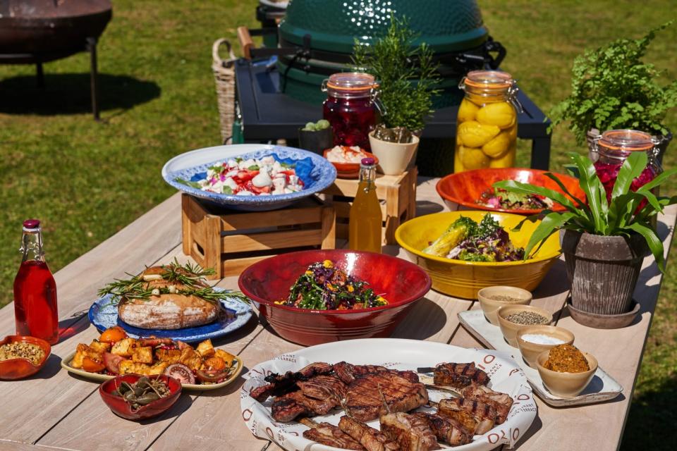 Barbecue foods at Homewood Freshford UK