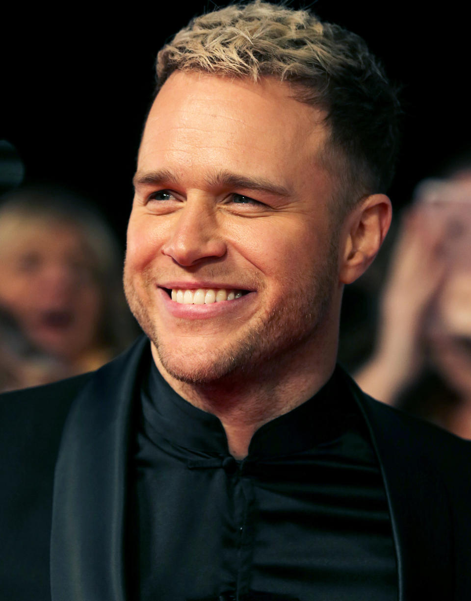 Olly Murs attending the National Television Awards 2020 held at the O2 Arena, London.