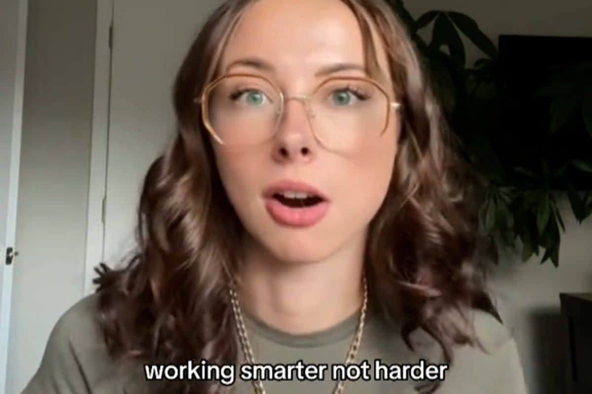 TikTok star Gabrielle Judge is one of the key figures pushing the trend of taking it easy at work (Tiktok/ @gabrielle_judge)