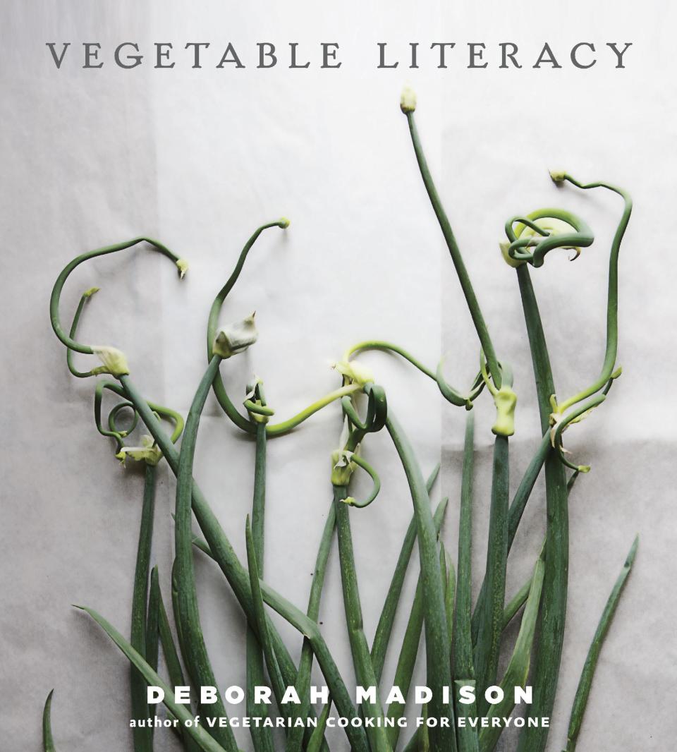 This undated publicity photo provided by publisher is Ten Speed Press shows the cover of Deborah Madison's cookbook, "Vegetable Literacy," published by Ten Speed Press.