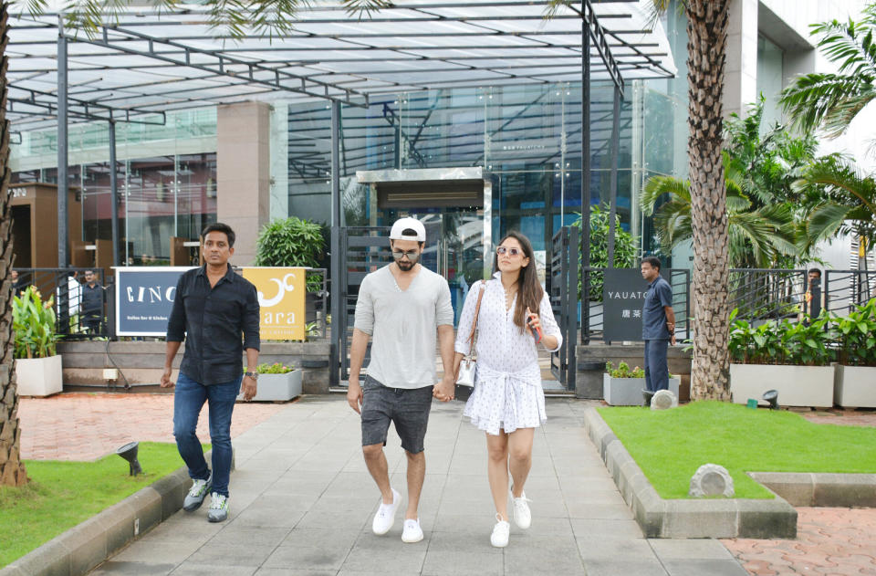 Shahid Kapoor steps out with Mira Rajput for a lunch date. 