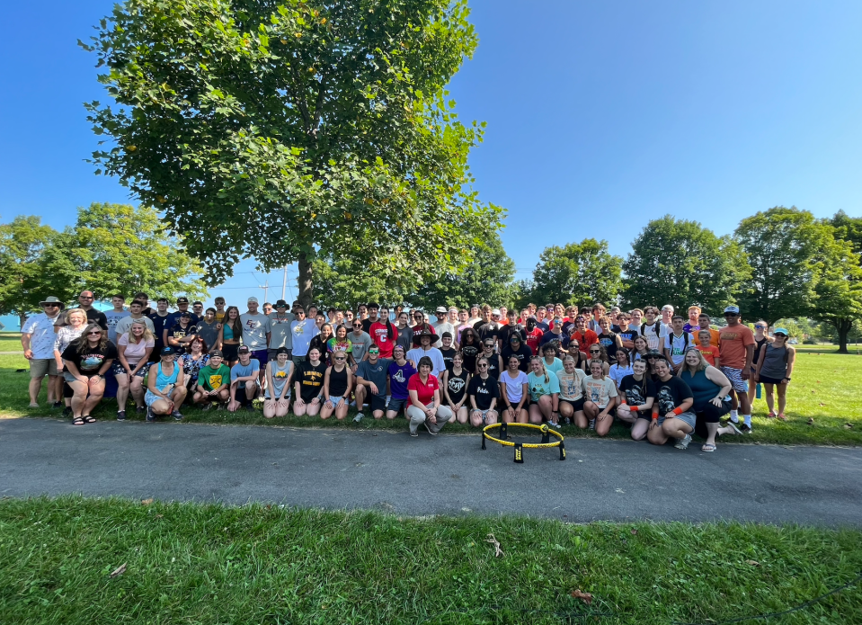 Tanner Brawdy organized a spikeball tournament with 50 teams. He raised over $9,000 in donations for the SFM skatepark.