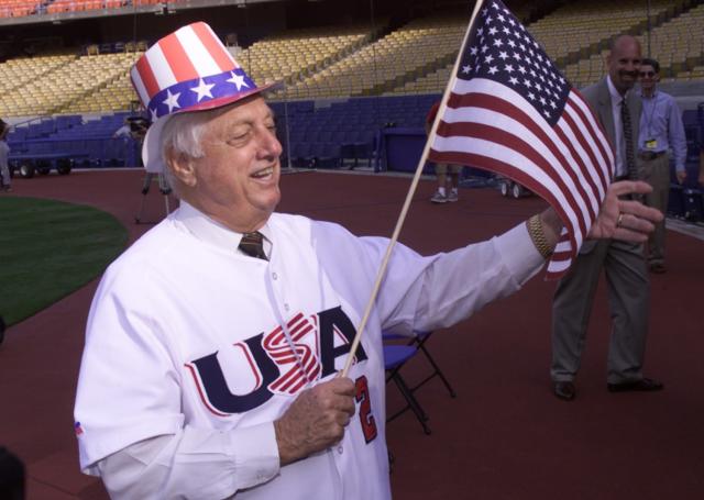 Tommy Lasorda's Dodger Stadium office is like a museum of his life