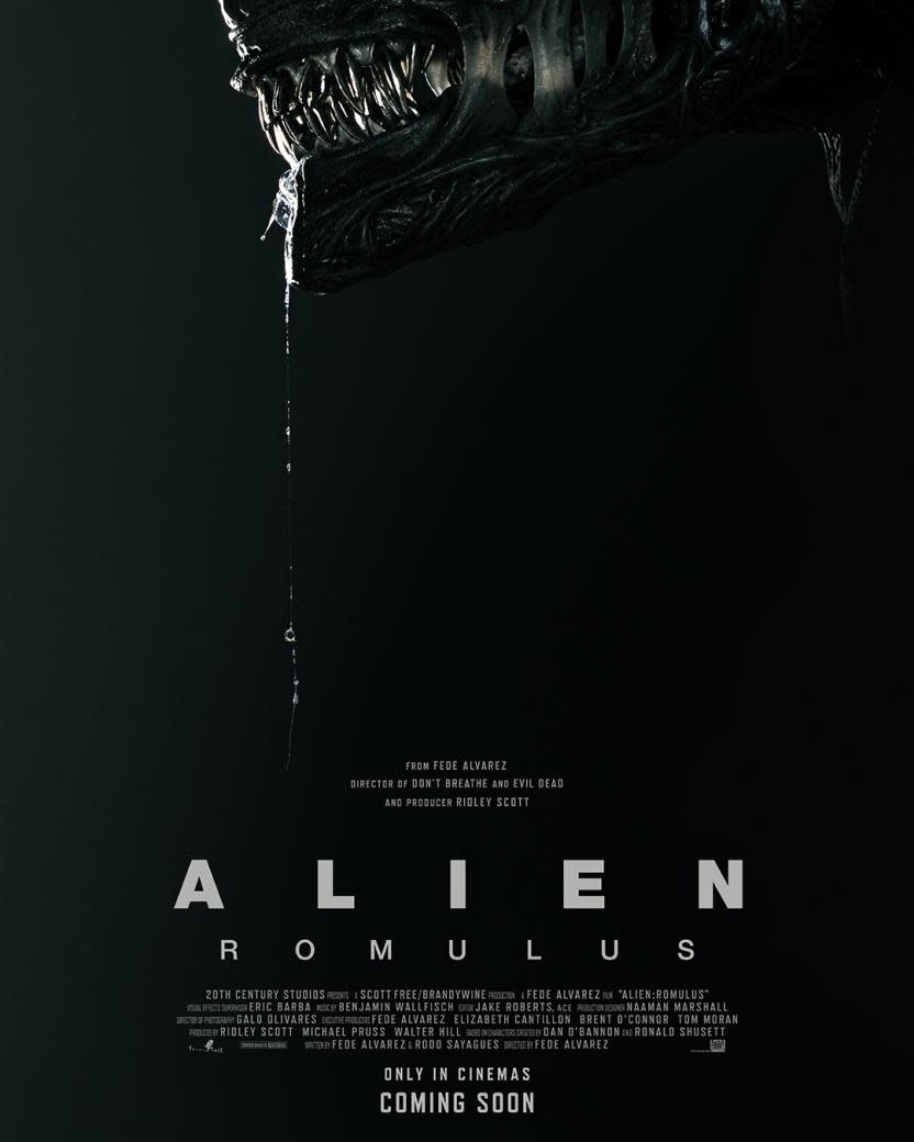 Póster oficial de la película 'Alien: Romulus'. (Crédito: 20th Century Studios)