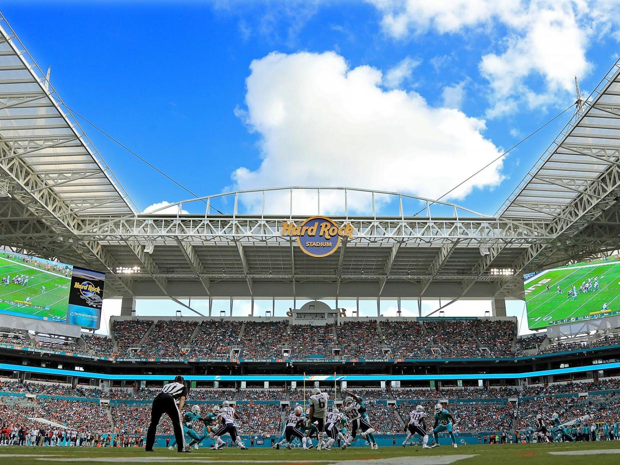 Miami's Hard Rock stadium hosted el clásico last summer and could now host La Liga games: Getty