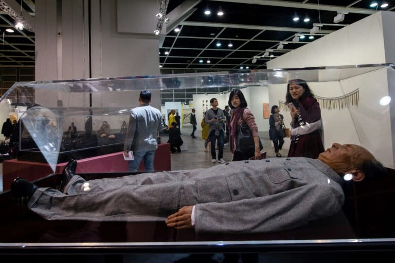 The replicas of ex-communist leaders on display at Hong Kong's Art Basel were created in Beijing