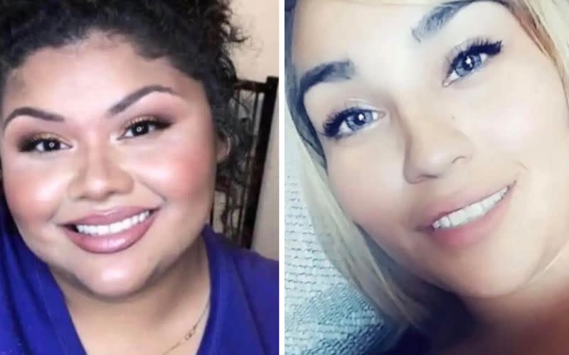 Two of Nicole Wagon's daughters Jocelyn Watt (left) and Jade Wagon (right) were murdered in Wyoming within a year of each other. 