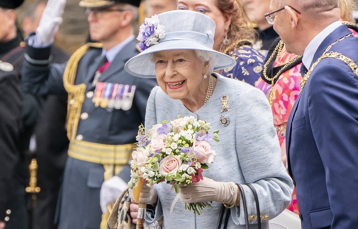 The Queen attends the Ceremony of the Keys on the forecourt of the Palace of Holyroodhouse in Edinburgh (Jane Barlow/PA) (PA Wire)