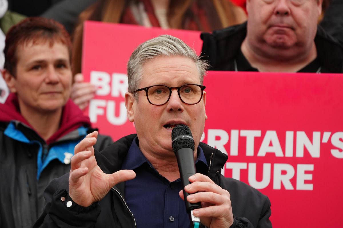 Keir Starmer speaking in Blackpool <i>(Image: PA)</i>