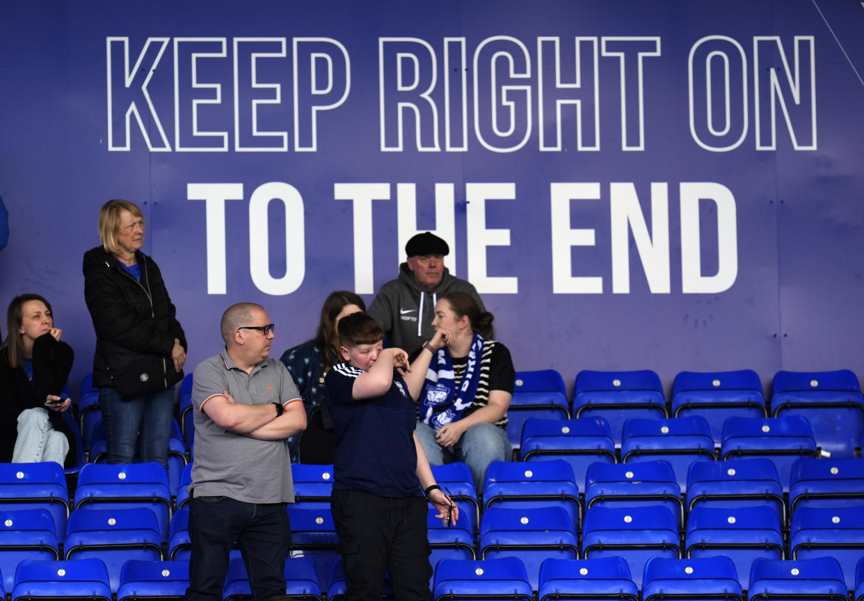 Birmingham City were relegated to England's third tier on Saturday, a division they have not played in since 1995. (Photo by Nick Potts/PA Images via Getty Images)