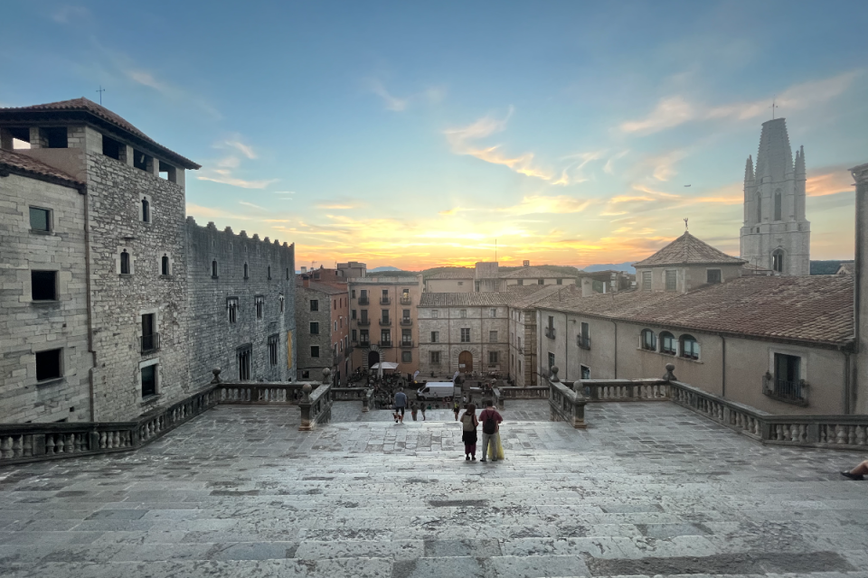 The city centre of Girona