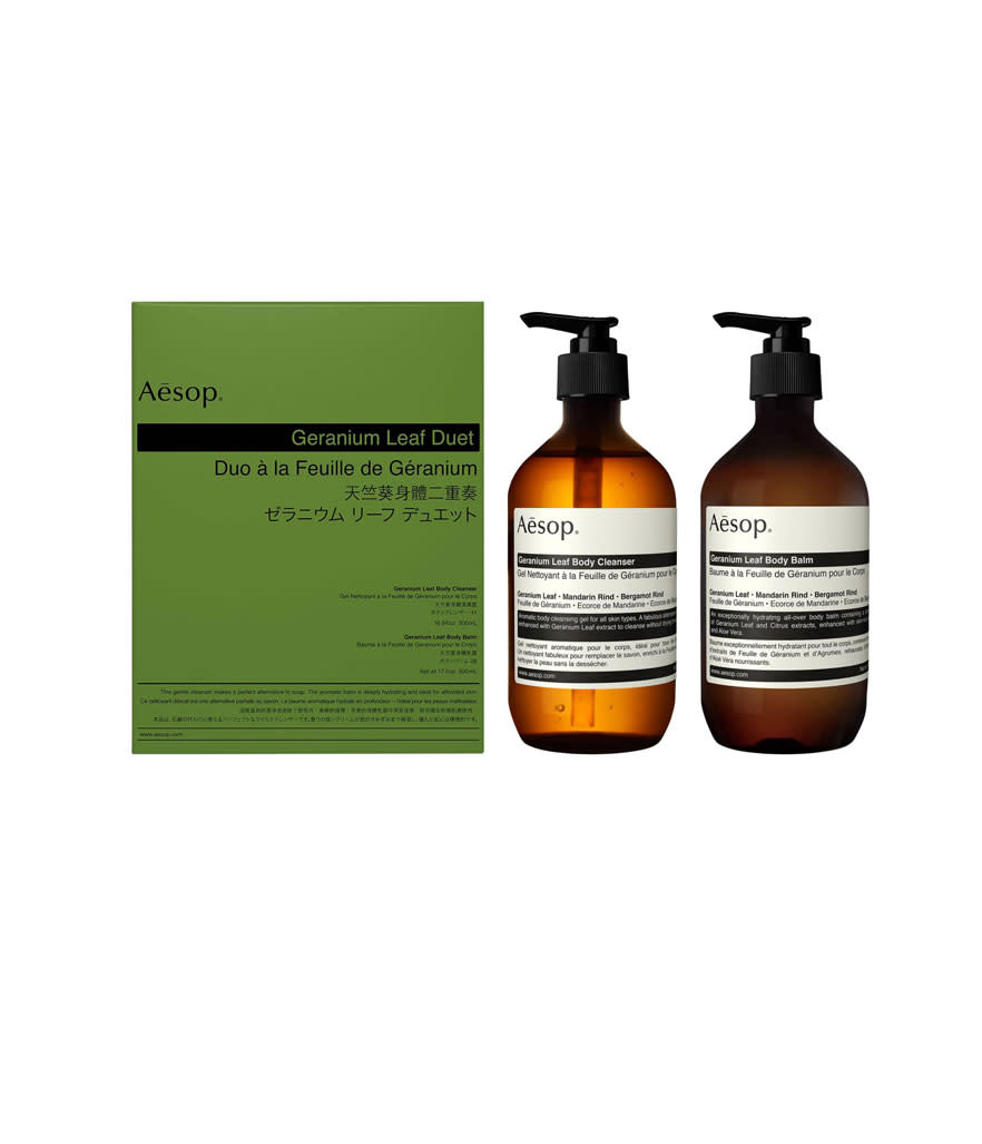 Aesop Geranium Leaf Body Cleanser & Body Balm Duet