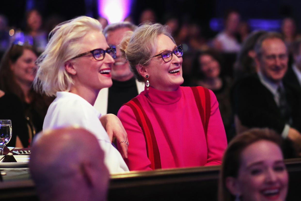 Actor Mamie Gummer (L) and honoree Meryl Streep attend The 19th CDGA (Costume Designers Guild Awards) with Presenting Sponsor LACOSTE at The Beverly Hilton Hotel on February 21, 2017 in Beverly Hills, California.  (Photo by Christopher Polk/Getty Images)