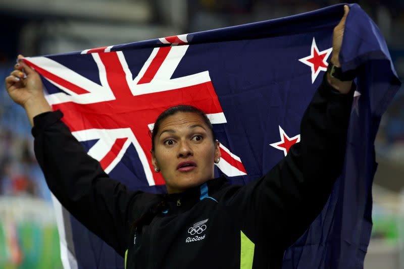 Athletics - Women's Shot Put Victory Ceremony