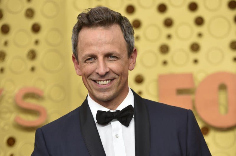 Seth Meyers attends the Primetime Emmy Awards in 2019. File Photo by Christine Chew/UPI