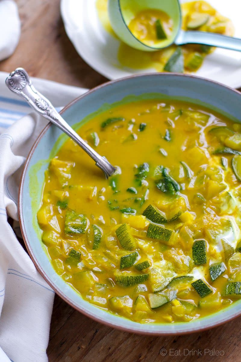 Turmeric Zucchini and Coconut Soup