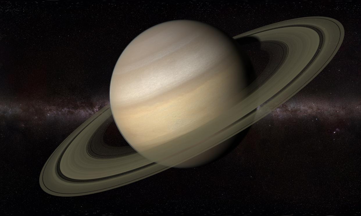 Saturn, computer artwork.