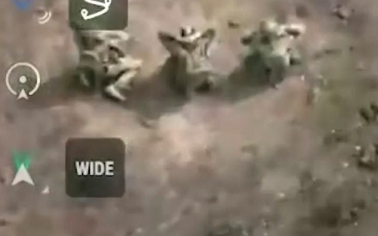 Video footage appears to show Russians killing Ukrainian soldiers as they surrendered