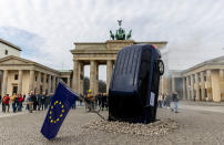 Environmental organisation Greenpeace protested in Germany by installing an SUV in front of Brandenburg Gate. Activists protested against Minister Volker Wissing's exception to the rules which bans the sale pf combustion engine cars. The German transporter wants to run their engines on e-fuels which aren't environmentally friendly.