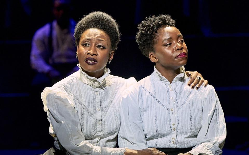 Beverley Knight as Emmeline Pankhurst and Sharon Rose as Sylvia Pankhurst in Sylvia at the Old Vic - Manuel Harlan