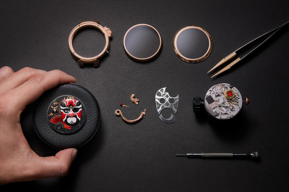 Components of the Louis Vuitton Tambour Opera Automata