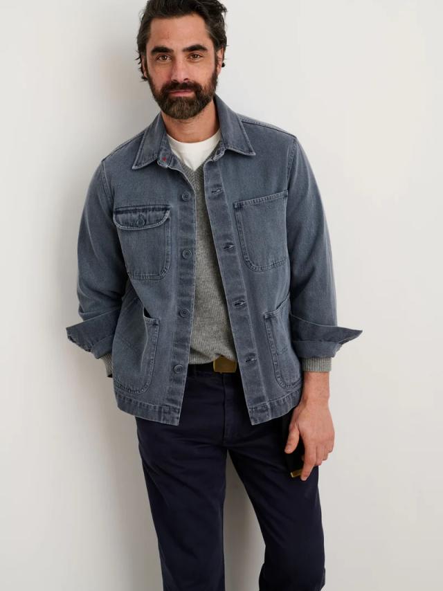 Alex Mill Men's Vintage Wash Denim Work Jacket