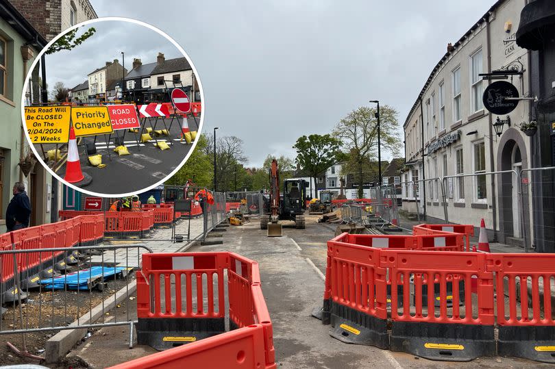 Roadworks are continuing in Norton