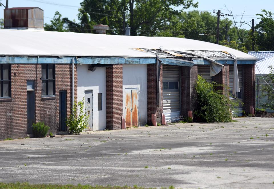 The former bus repair depot on Castle Street in Wilmington, N.C, Tuesday, April 26, 2022. Wilmington City Council has decided to sell the property.