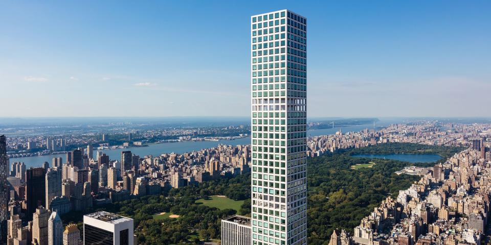The building soars more than 1,000 feet above the ground.