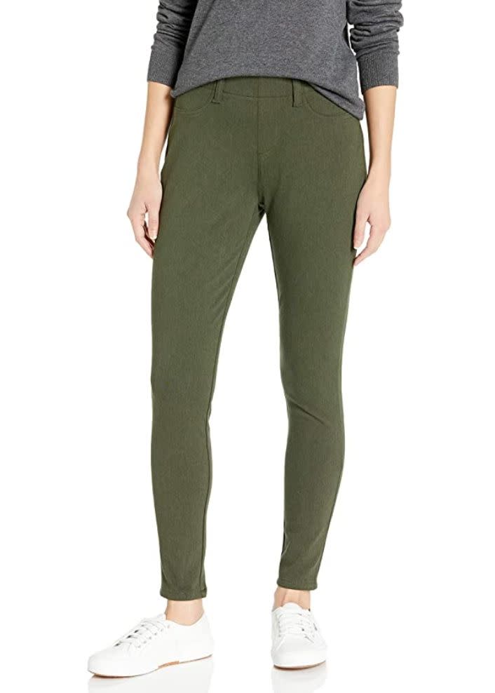 These jeggings come in sizes XS to XXL. <a href="Amazon Essentials Women's Skinny Stretch Pull-On Knit Jegging" target="_blank" rel="noopener noreferrer">Find them for $21 at Amazon</a>.