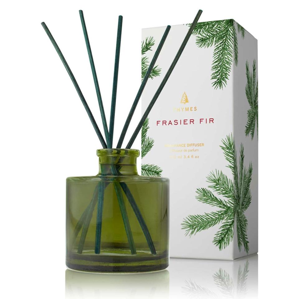 <p>$36<br></p><p><a class="link " href="http://www.thymes.com/Products/Reed-Diffusers/Frasier-Fir-Petite-Reed-Diffuser/" rel="nofollow noopener" target="_blank" data-ylk="slk:SHOP NOW;elm:context_link;itc:0;sec:content-canvas">SHOP NOW</a></p><p>If your MIL's favorite time of year is Christmas, give her this diffuser so she can keep the smell lingering in her home for weeks to come. </p>