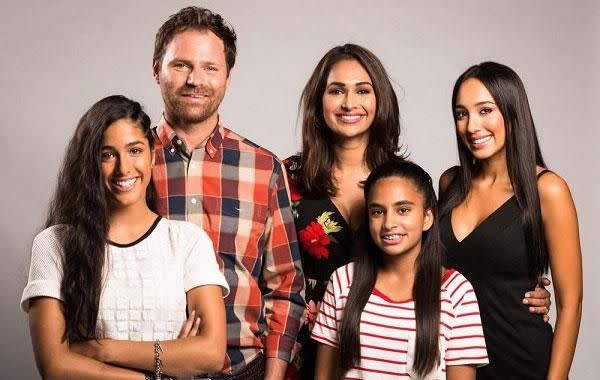 Neighbours has introduced a family with an Indian mother and Anglo-Australian father, along with their biracial children. Source: Channel Eleven