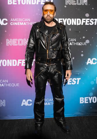 <p>Dashiell King / American Cinematheque / Aero Theatre</p> Nicolas Cage at 'Beyond Fest' for a screening of his movie 'Dream Scenario'