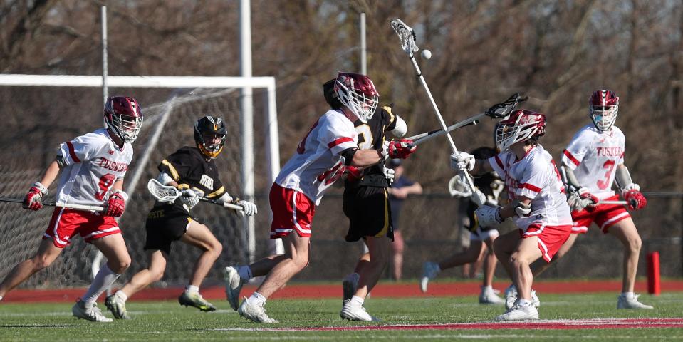 Somers defeated Lakeland/Panas 10-5 in boys lacrosse action at Somers High School April 16. 2024.